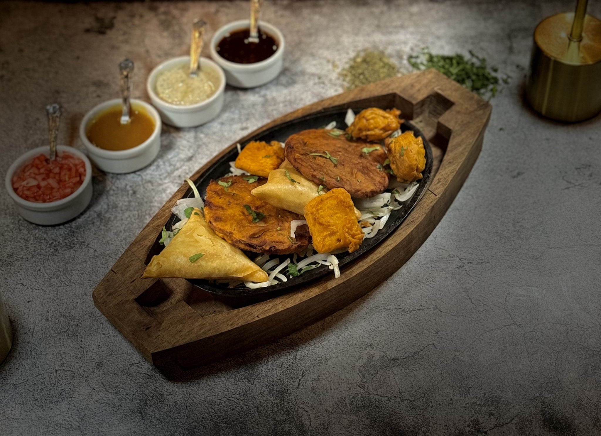 Ameen’s mixed vegetarian starter