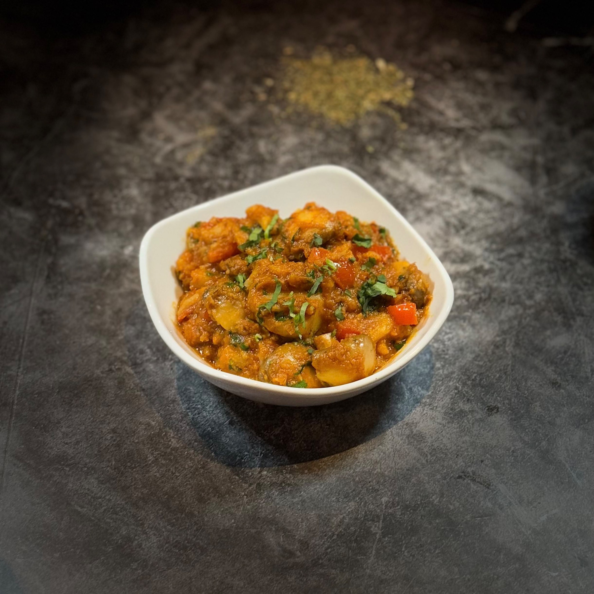Vegetarian curry at Ameen’s